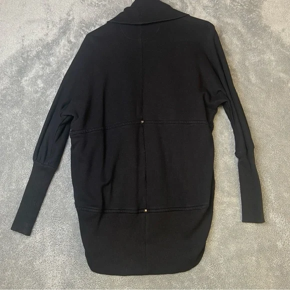 Aritzia Wilfred Diderot Slouchy Cocoon Sweater Cardigan Grey Cotton Modal XXS - Picture 6 of 15